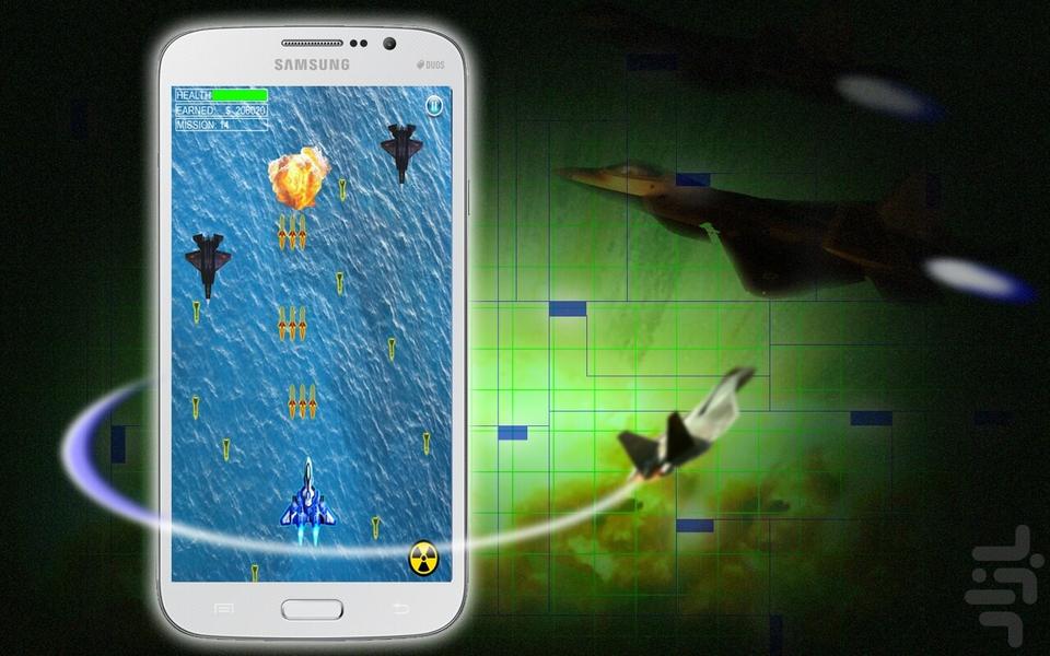 Air Attack : Airplane fighter - Gameplay image of android game