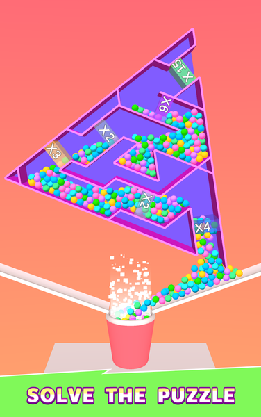 Ball Escape 3D: Spin & Collect - Gameplay image of android game