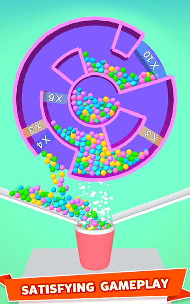 Ball Escape 3D: Spin & Collect - Gameplay image of android game