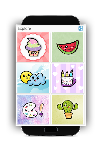 Kawaii Drawing Easy : How to Draw Step By Step - Image screenshot of android app