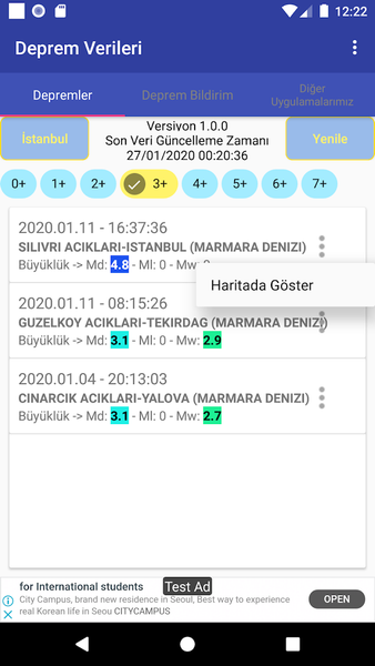 World Earthquake Data - Image screenshot of android app