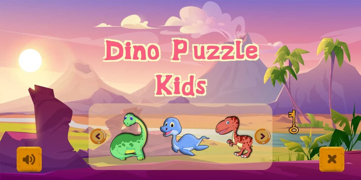 Dino Puzzle Kids - Gameplay image of android game