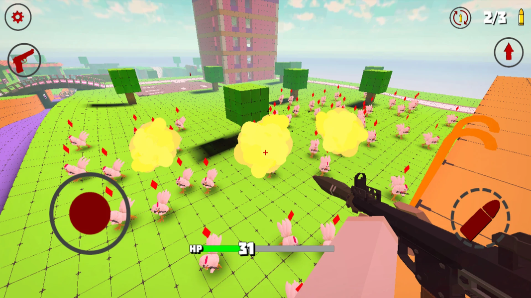 Rooster FPS Shooter Game - Gameplay image of android game