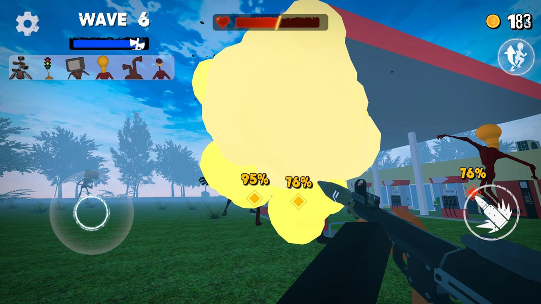 Siren Monster - Horror Head 3D - Gameplay image of android game