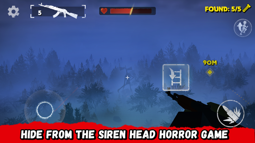 Siren horror: Big head game ۳d - عکس بازی موبایلی اندروید