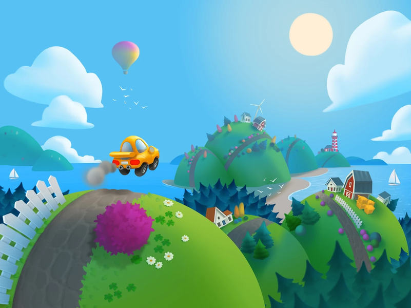 Cars Racing Games For Kids - عکس بازی موبایلی اندروید