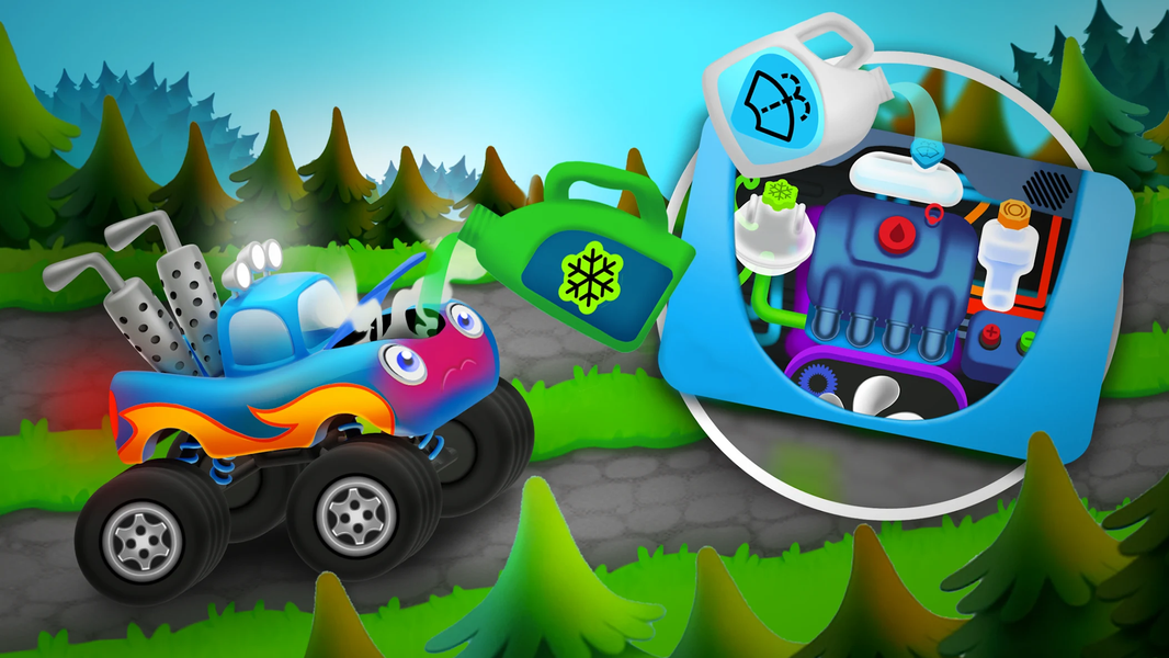 Cars Racing Games For Kids - عکس بازی موبایلی اندروید