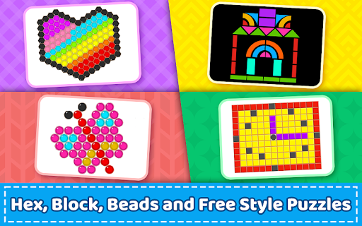 Mosaic Puzzles Art Game Kids - Gameplay image of android game