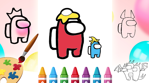 AMONG US COLORING BOOK - Image screenshot of android app