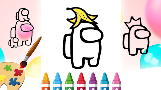 AMONG US COLORING BOOK - Image screenshot of android app