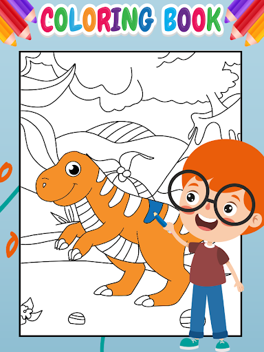 Dinosaurs coloring book - عکس برنامه موبایلی اندروید