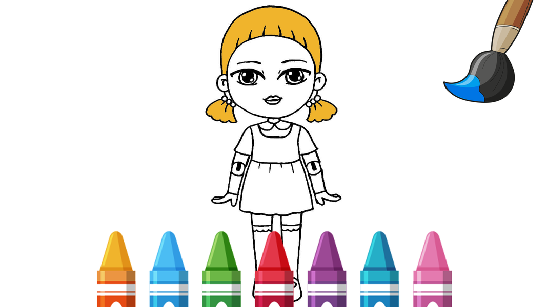 Squid Game Coloring Book - عکس بازی موبایلی اندروید
