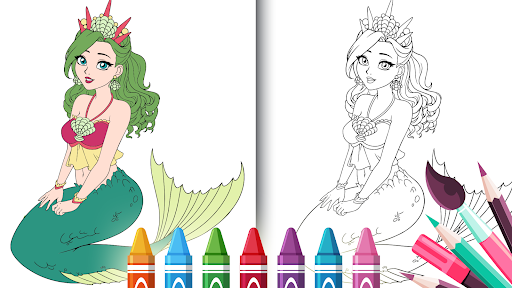princess coloring book - Image screenshot of android app