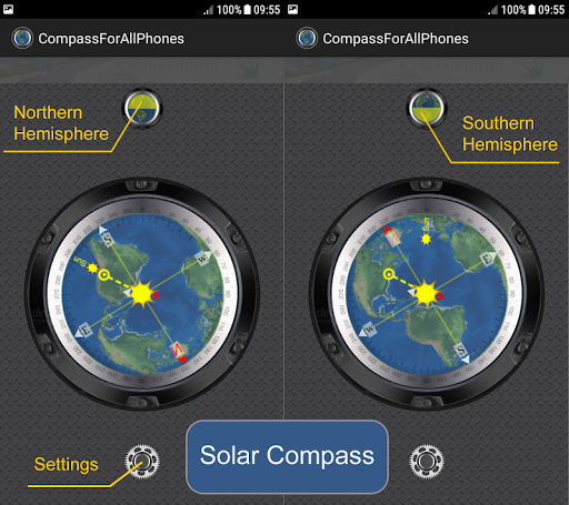 Compass For All Phones - عکس برنامه موبایلی اندروید