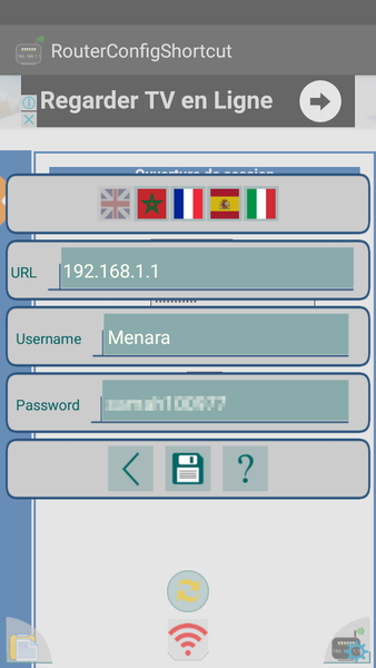 Router Config Shortcut - Image screenshot of android app