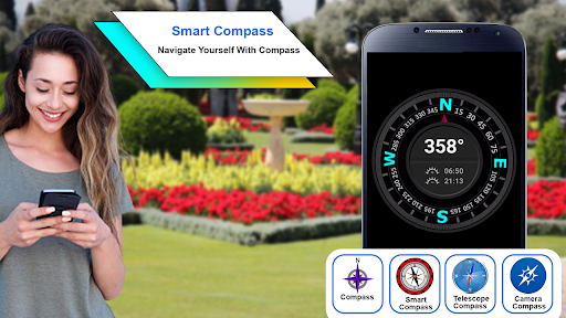 Smart Compass Sensor Android - عکس برنامه موبایلی اندروید