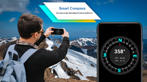 Smart Compass Sensor Android - عکس برنامه موبایلی اندروید