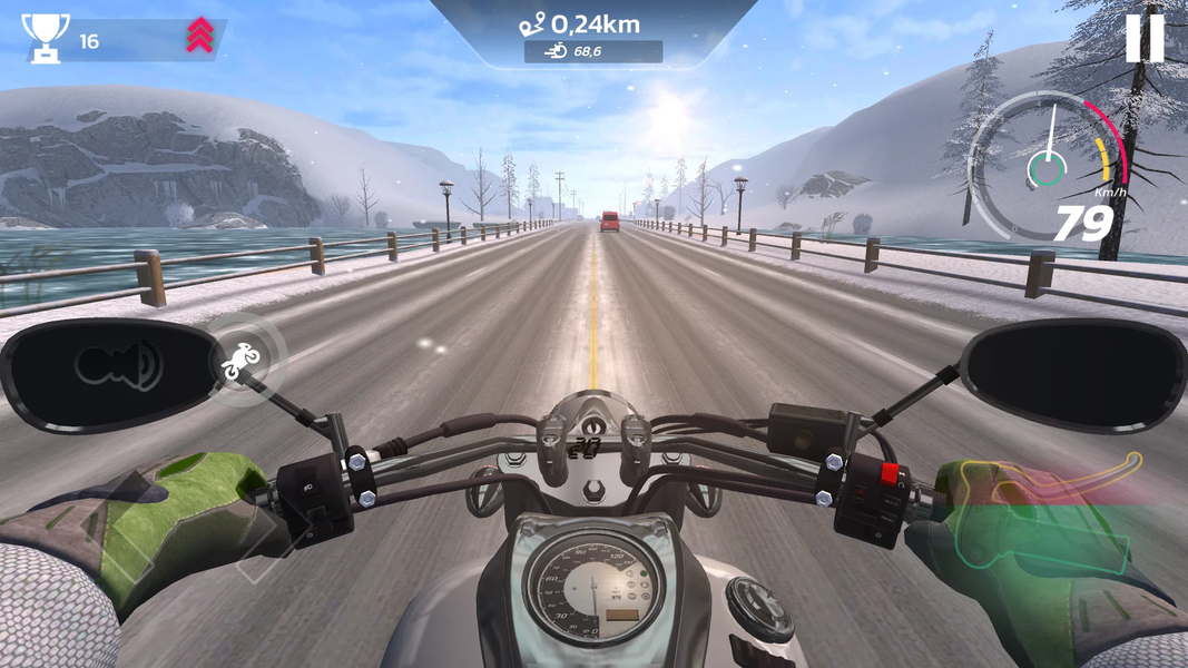 Traffic Bike Rider Rush - Gameplay image of android game