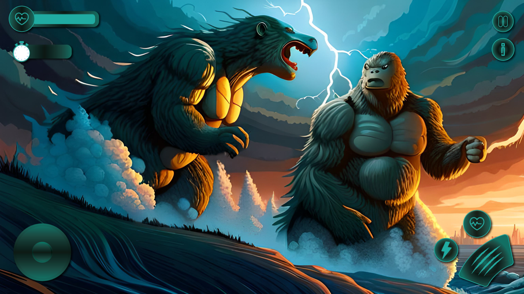 Monster King kong vs Godzilla - عکس بازی موبایلی اندروید