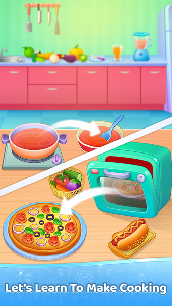 Kitchen Set: Toy Cooking Games - Gameplay image of android game