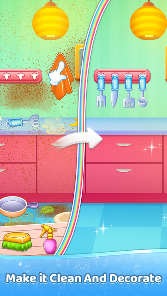 Kitchen Set: Toy Cooking Games - Gameplay image of android game