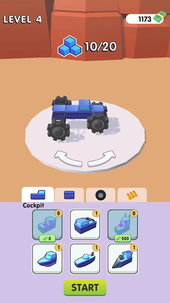 Car Build & Battle - Gameplay image of android game