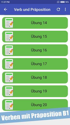 Verben mit Präpositionen Deutsch - Image screenshot of android app