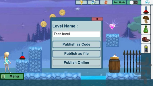 Create your Game (like mario) - Gameplay image of android game
