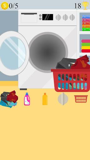 laundry washing machine game - Gameplay image of android game