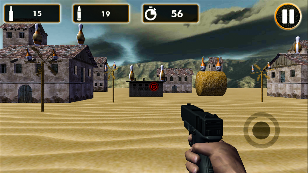 Real Bottle Shoot Game ۳D - عکس بازی موبایلی اندروید