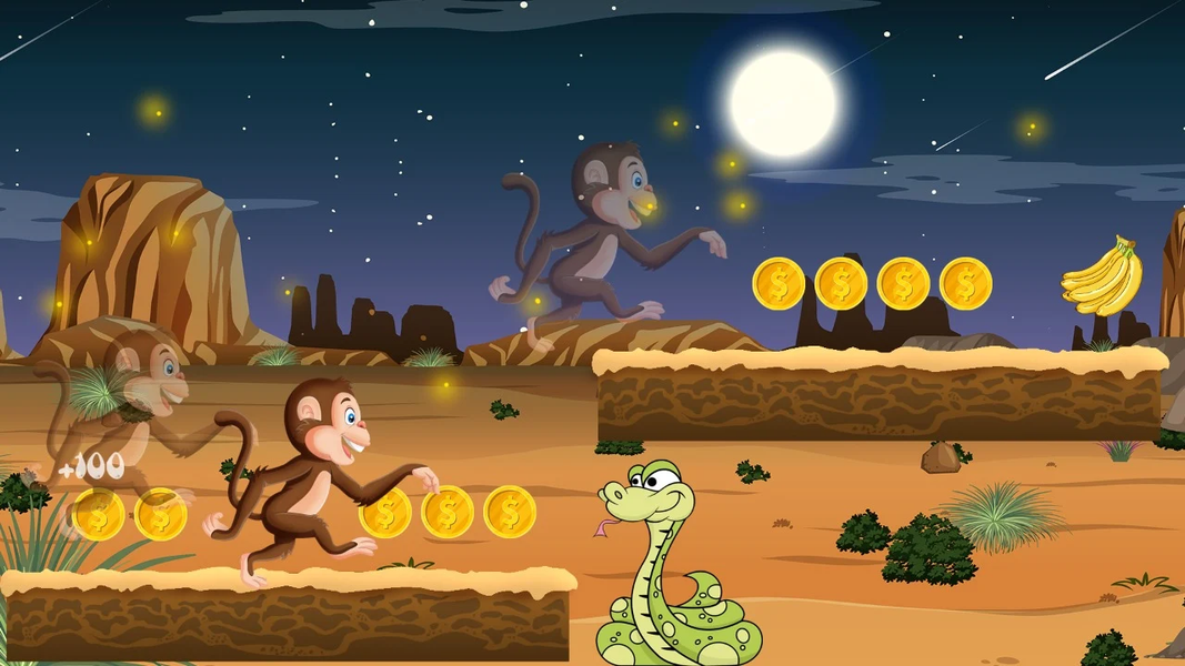 Monkey Jungle Adventure Games - عکس بازی موبایلی اندروید