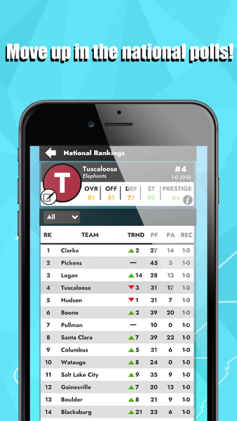 College Football: Dynasty Sim - عکس بازی موبایلی اندروید