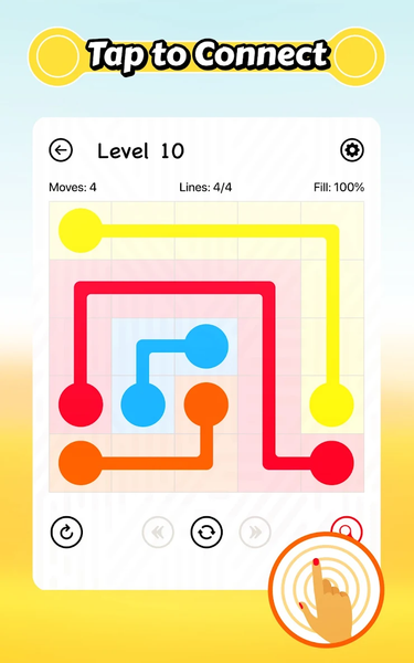 Lined - connect the dots game - عکس بازی موبایلی اندروید
