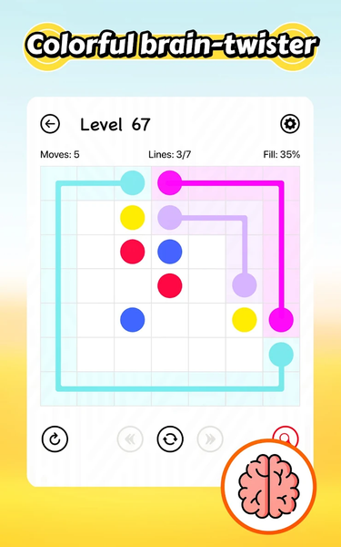 Lined - connect the dots game - عکس بازی موبایلی اندروید