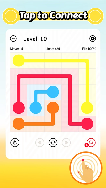 Lined - connect the dots game - عکس بازی موبایلی اندروید