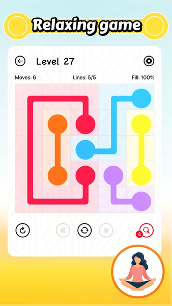 Lined - connect the dots game - Gameplay image of android game