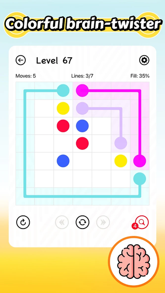 Lined - connect the dots game - عکس بازی موبایلی اندروید