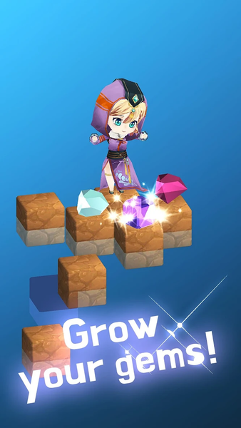 Gem Girl: Grow Gem - Gameplay image of android game