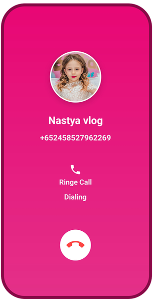 fake call and chat with nastya - Image screenshot of android app