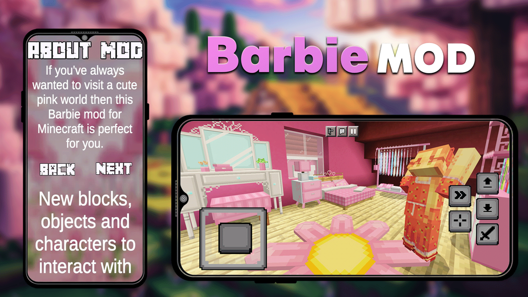 Mod Barbie Pink for Minecraft - عکس برنامه موبایلی اندروید