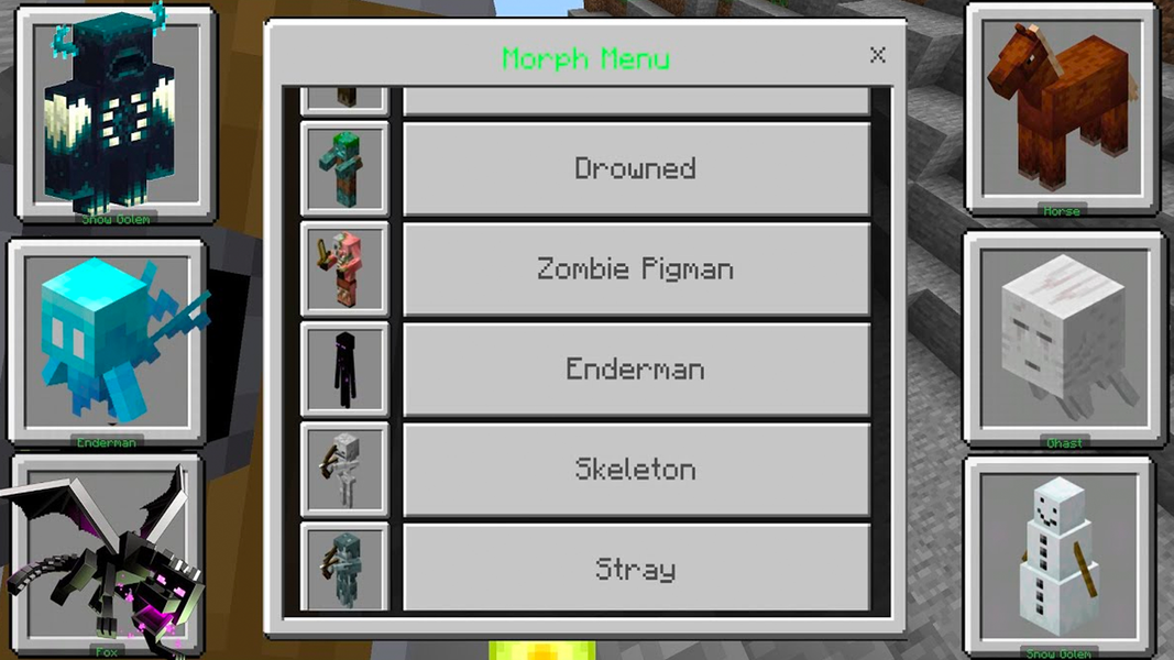 Morph Mod for Minecraft - عکس برنامه موبایلی اندروید