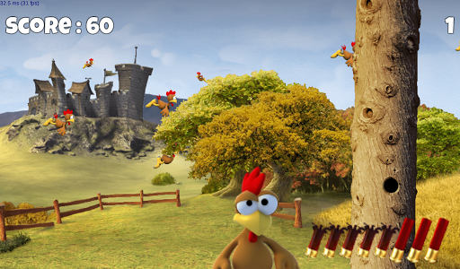 Moorhuhn - Crazy Chicken Remake - Gameplay image of android game