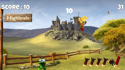 Moorhuhn - Crazy Chicken Remake - Gameplay image of android game