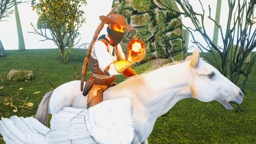 Horse Flying Simulator 3D 2022 - Gameplay image of android game