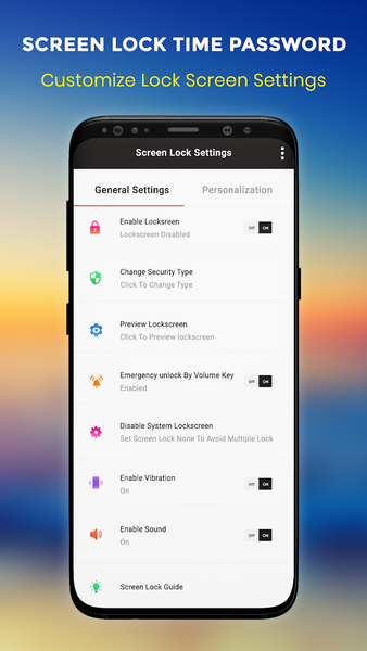 Live Time Password Lock Screen - Image screenshot of android app