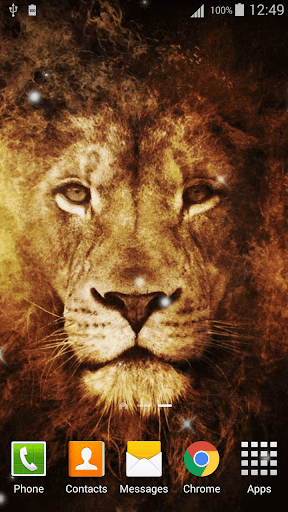 Lion Live Wallpaper - Image screenshot of android app