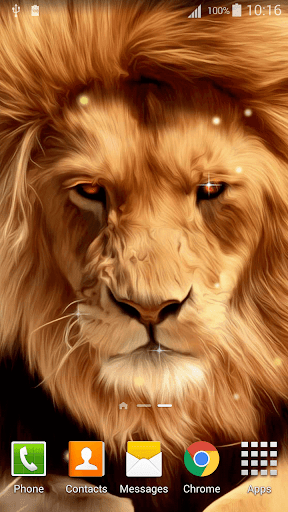 Lion Live Wallpaper - Image screenshot of android app