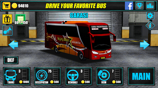 Telolet Bus Driving 3D - Gameplay image of android game