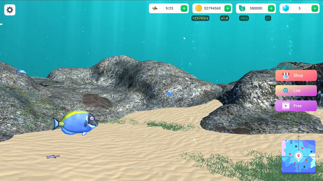 Fish Room - ۳D Match Fish Farm - عکس بازی موبایلی اندروید
