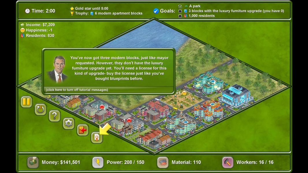 Megapolis - Gameplay image of android game